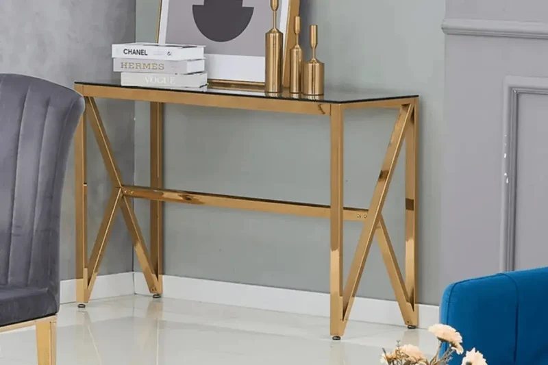 Console Majestique Pieds Gold 120x40x78 CM