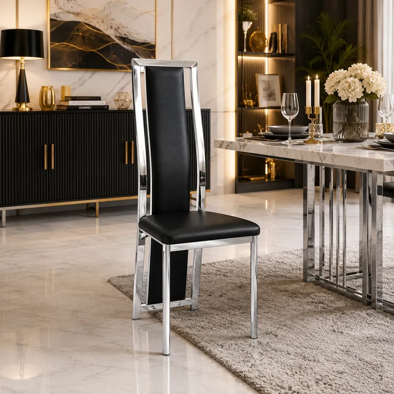 Chaise de salle à manger Royal argent