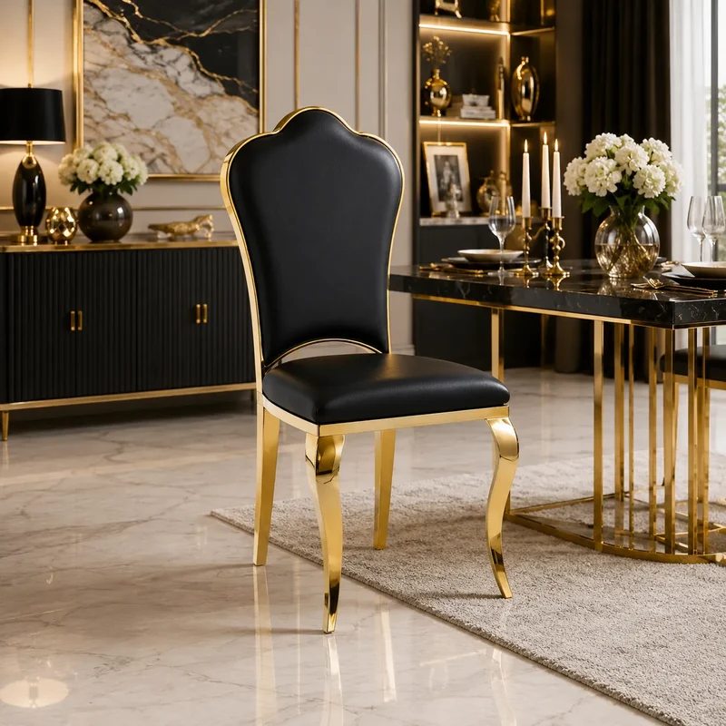 Chaises Sakura Gold Simili