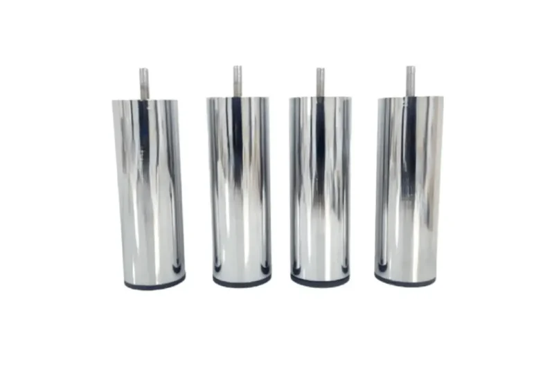 Lot De 4 Pieds Argent