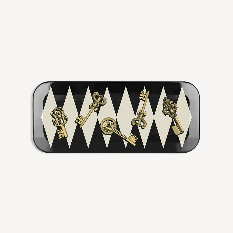 Tray Chiavi gold and Rombi