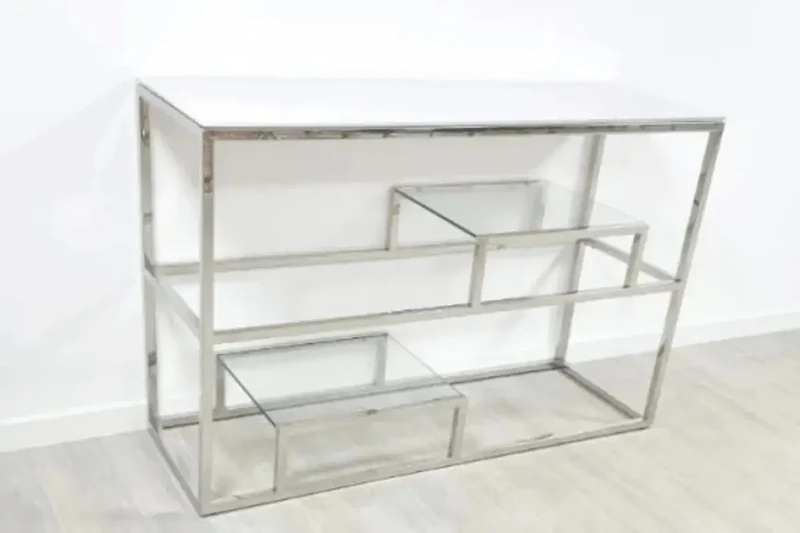 Console Romi avec Pieds Argent