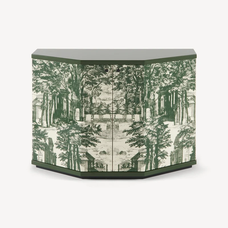 Small cabinet polyhedric Giardino Settecentesco