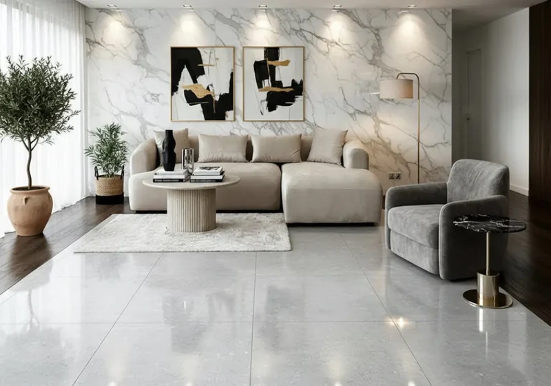 Canapé d'Angle Ela Velours Beige