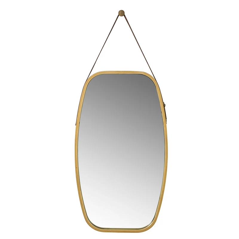 SoBuy BZR12-N Miroir Mural Bambou Miroir Salle de Bain