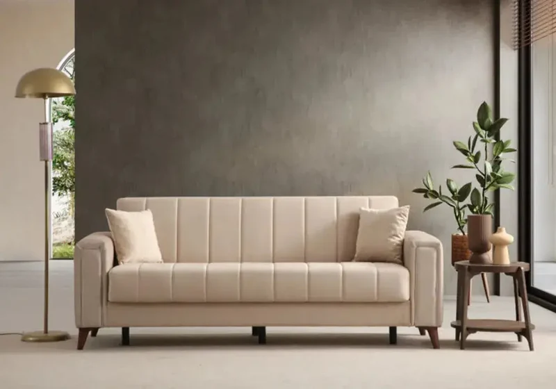 Canapé Nova Velours Beige