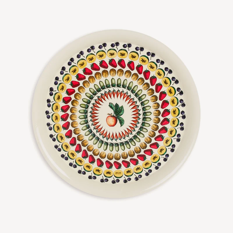 Round tray Giostra di frutta