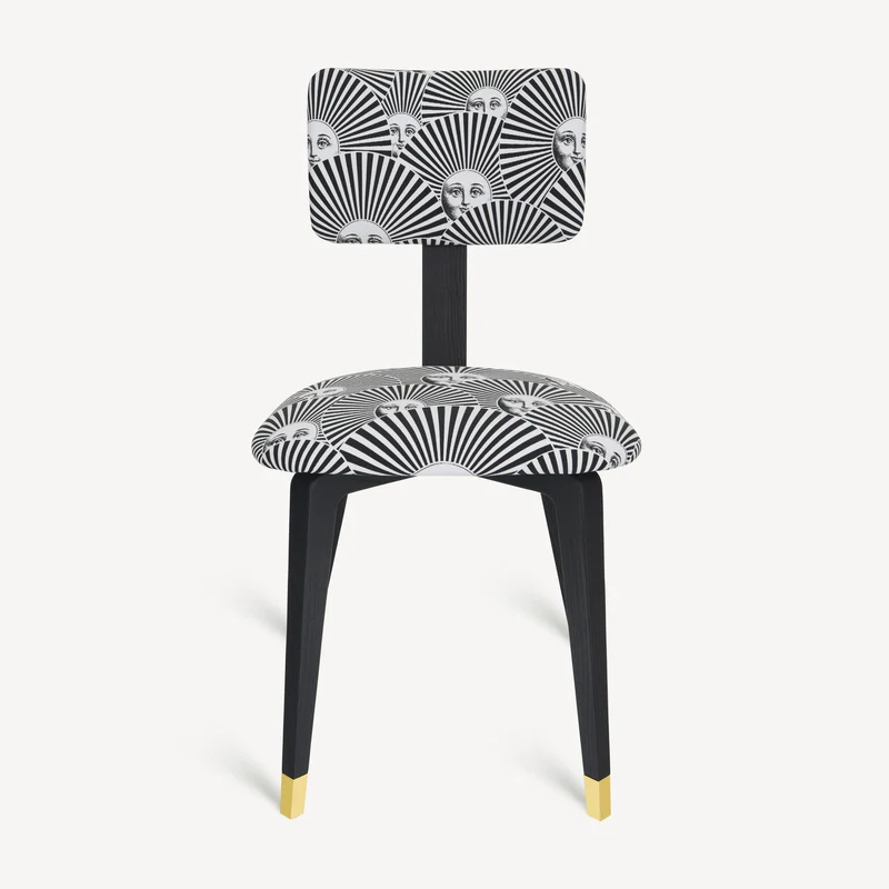 Upholstered chair Soli a ventaglio