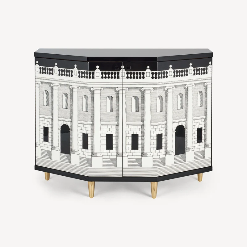 Small cabinet polyhedric Casa con Colonne