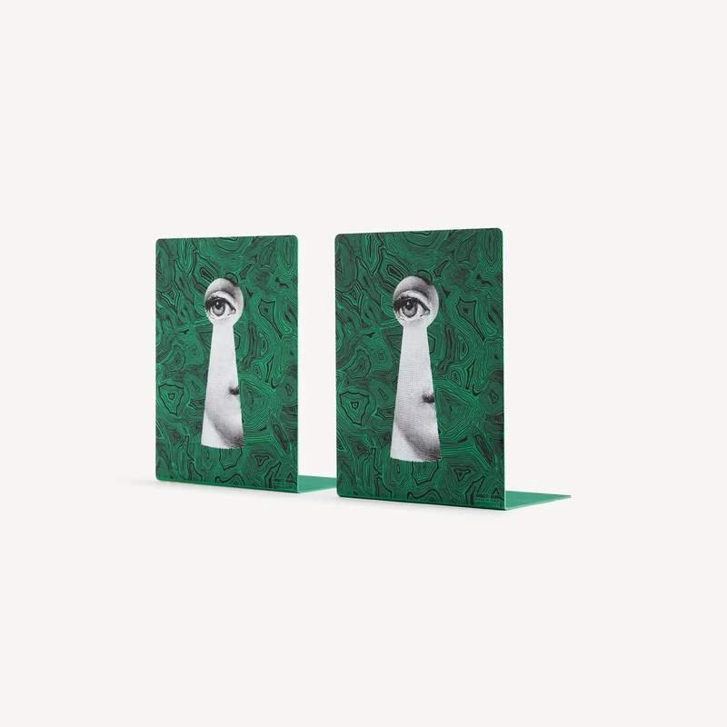 Bookends Serratura su Malachite