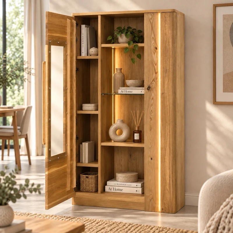 Vitrine en chêne LONDRES 15 | LoftStory