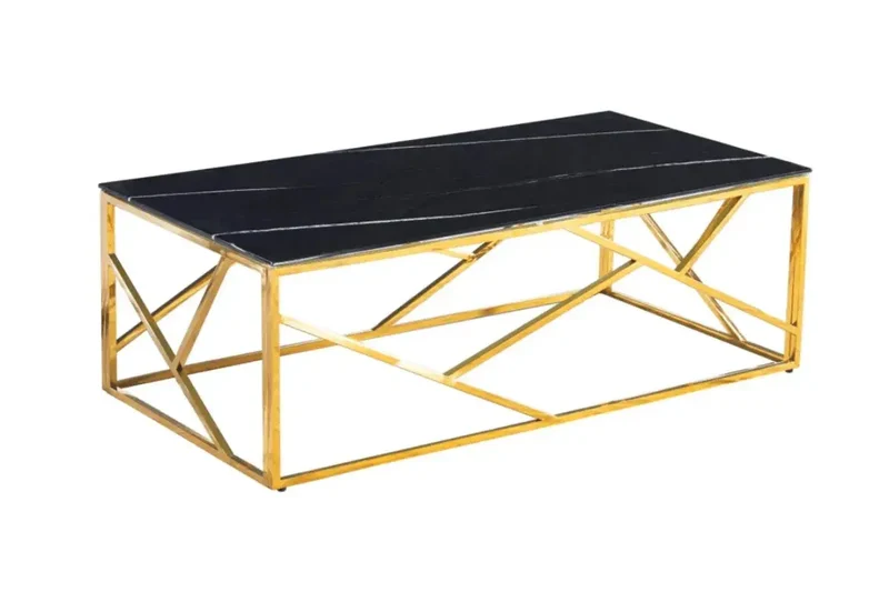 Table basse Geomag Pieds Gold 120x60x45 CM