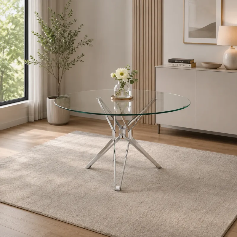 Table à Manger Electra Pieds Chrome