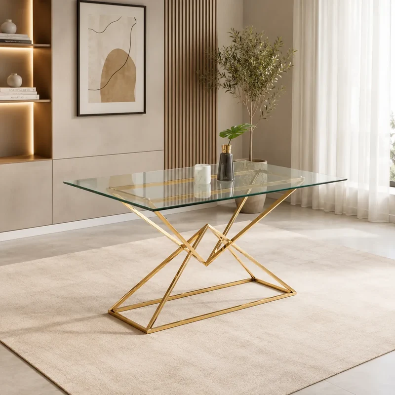 Table Pyramide Transparent