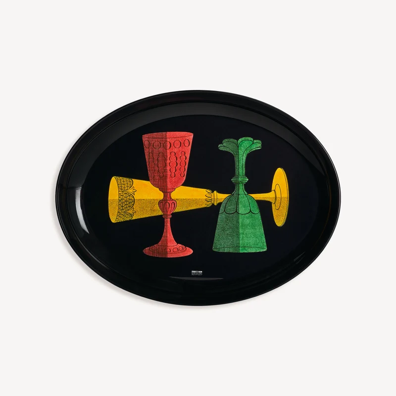 Oval tray Bicchieri