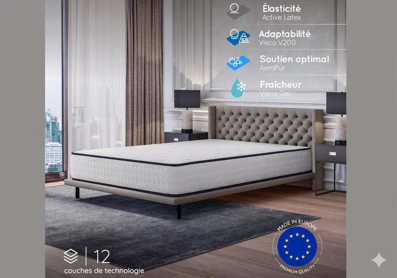 Matelas 30cm sans ressorts ensachés Swedzo