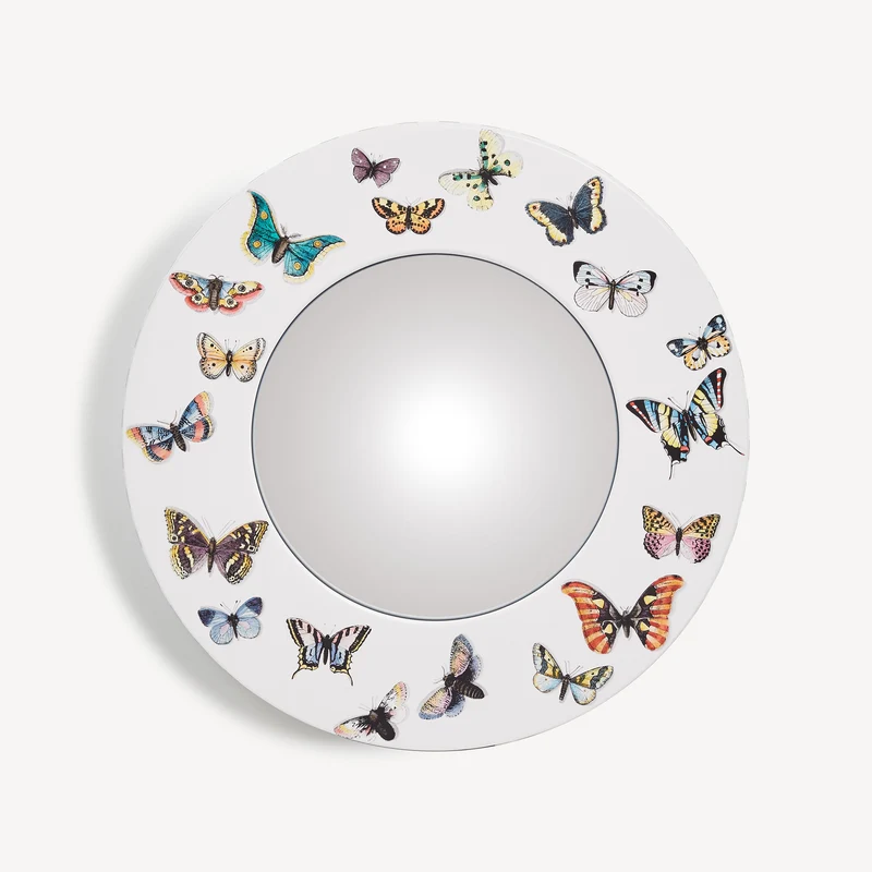 Frame with convex mirror Farfalle