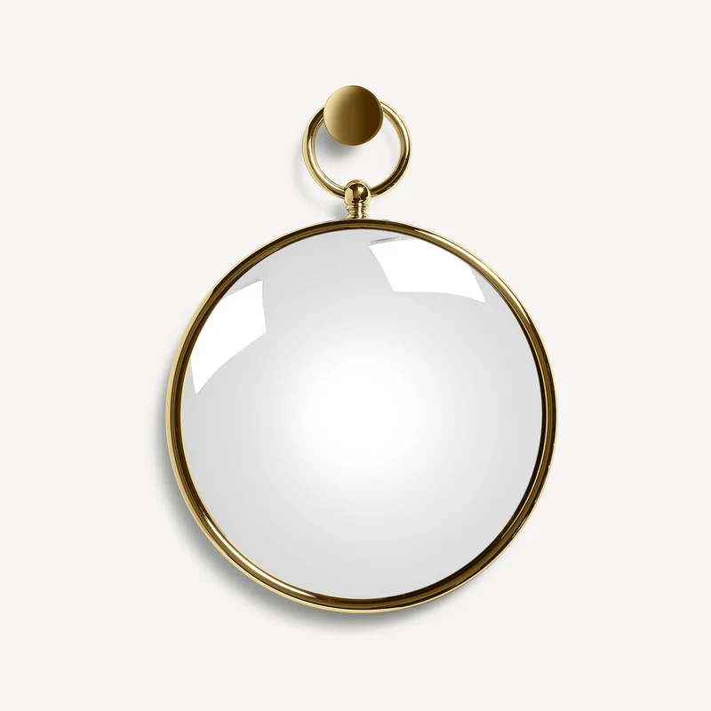 Magic convex mirror with ring