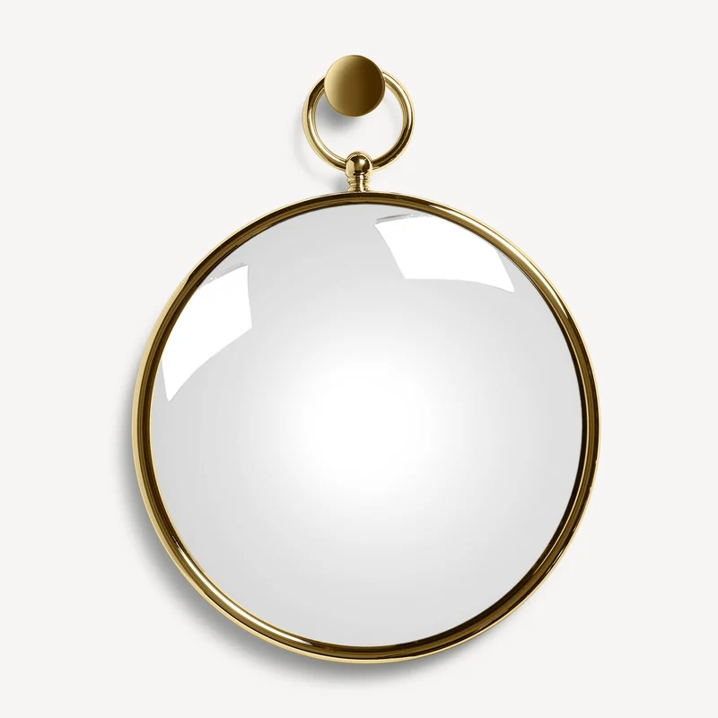 Magic convex mirror with ring