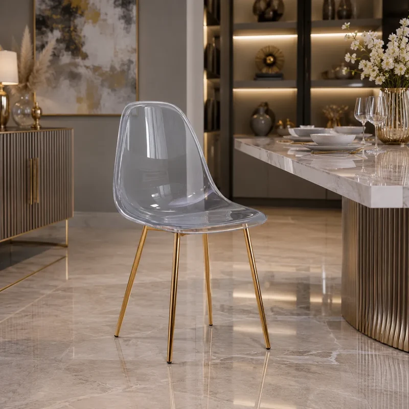 Chaise Invisible Pieds Gold