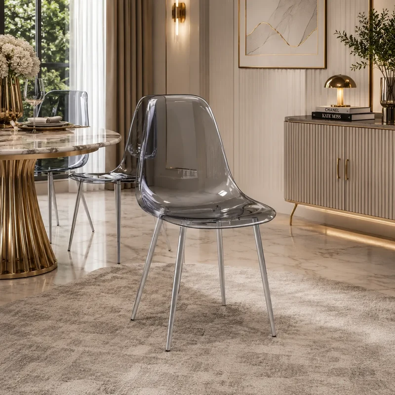 Chaise Invisible Pieds Chrome