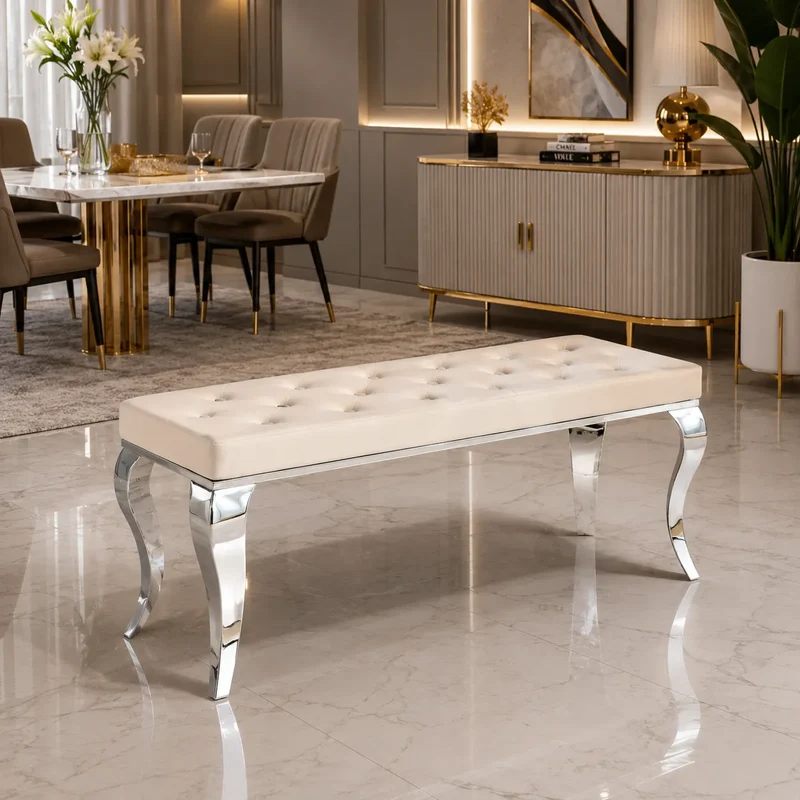 Banquette Baroque Pieds Argent