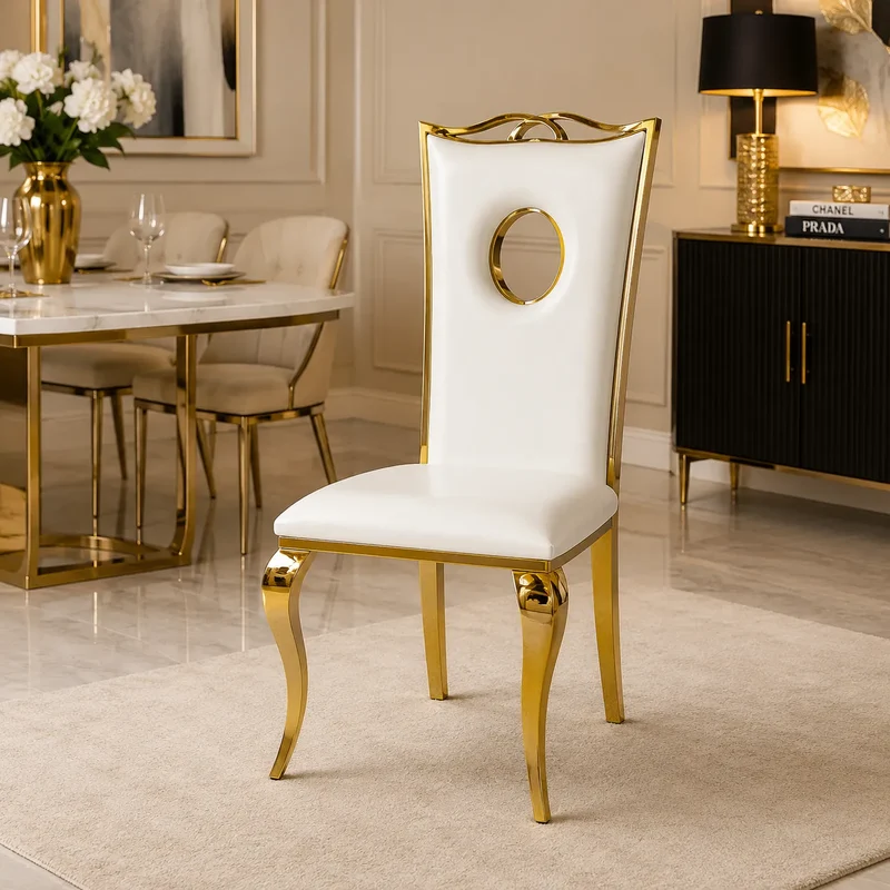 Chaises Royal Pieds Dore
