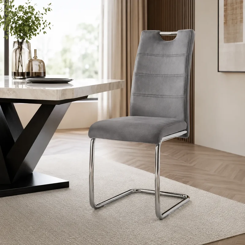 4 et 6 Chaises Velours