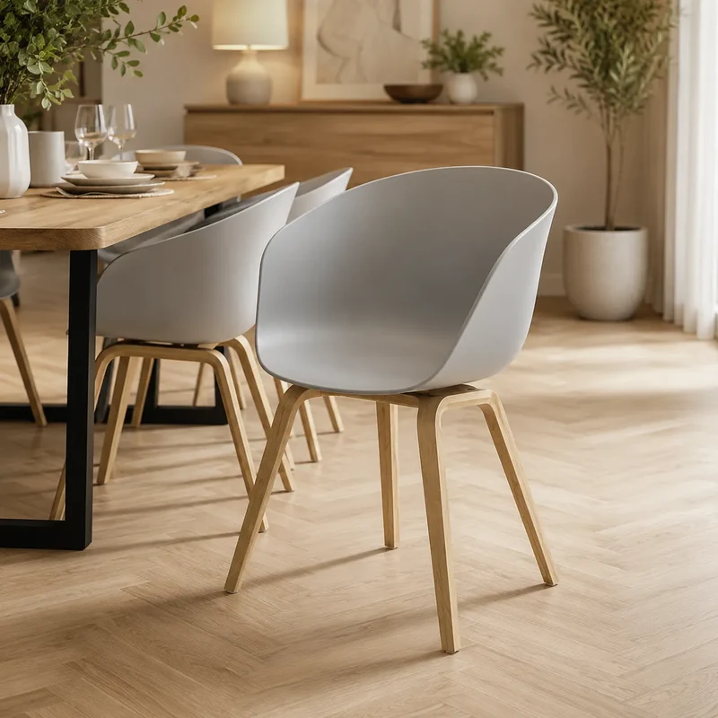 Chaise en chêne 2 pièces