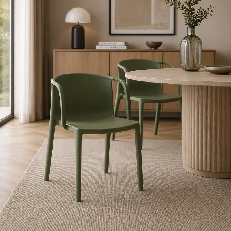 Chaise Design Plastique Decade – Jaune ou Verte