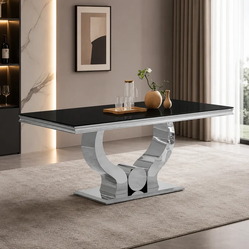 Table Repas Trofy Noir