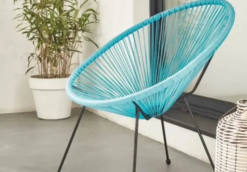 Chaise en corde design Alice's Garden Egg