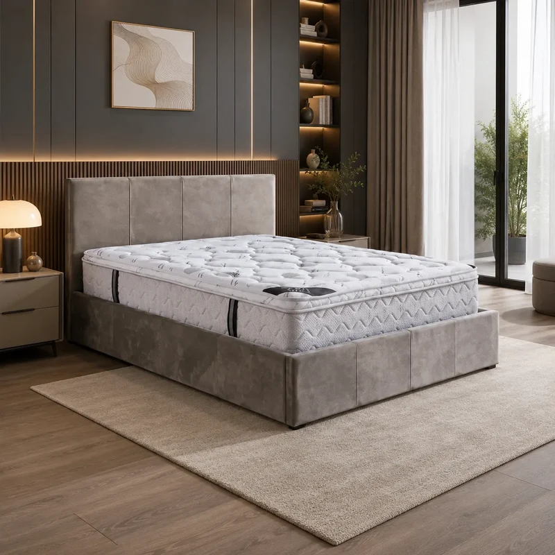 140x190 Lit Simply Coffre Velour