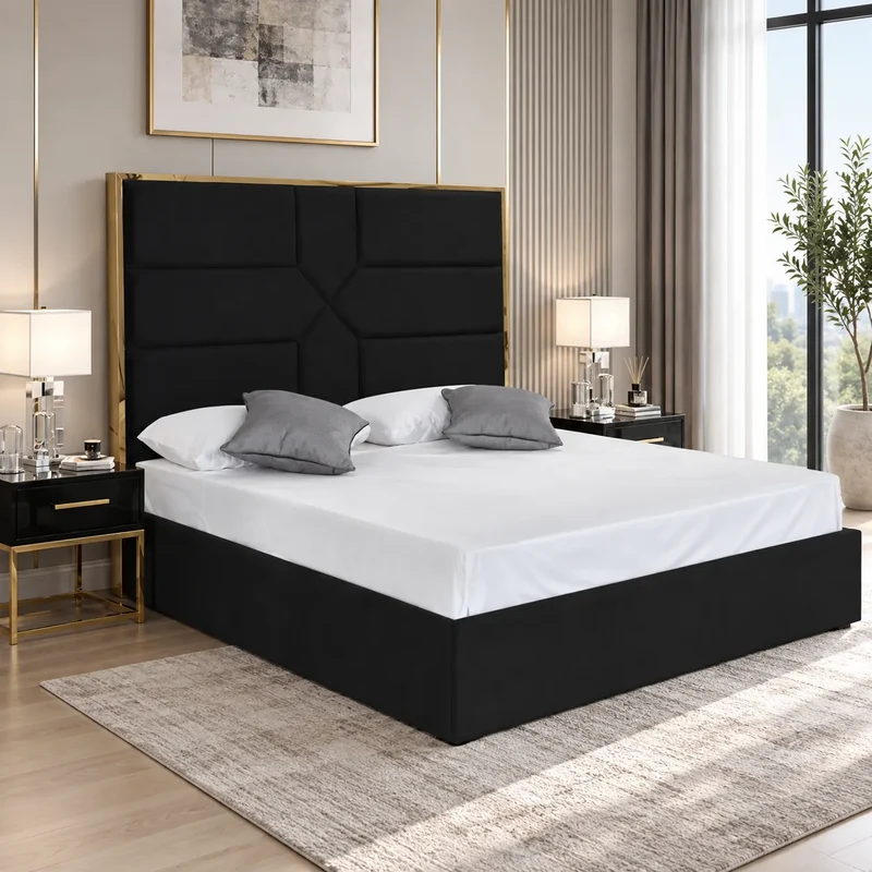 Lit Sommier Design Laiton Linaé 160x200 cm