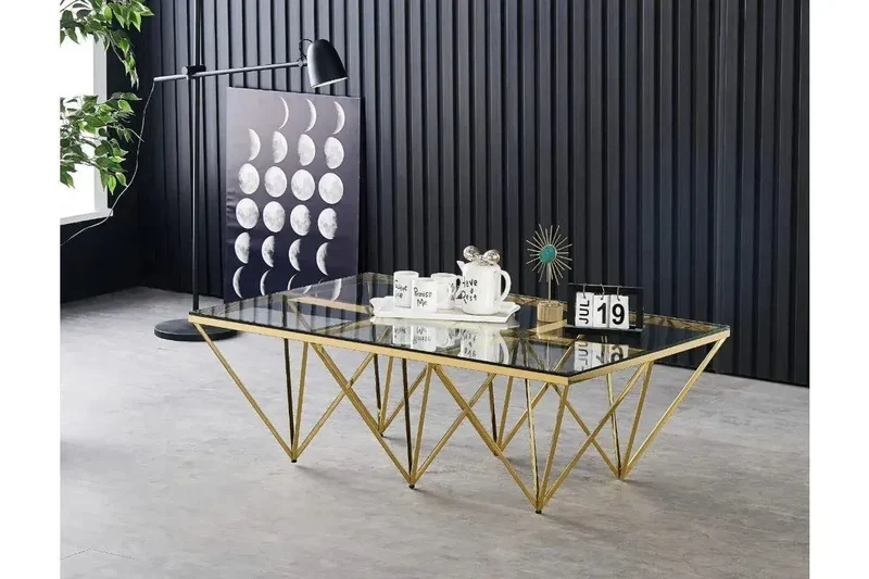 Table basse EVOL Rectangle Transparent 130x70 cm
