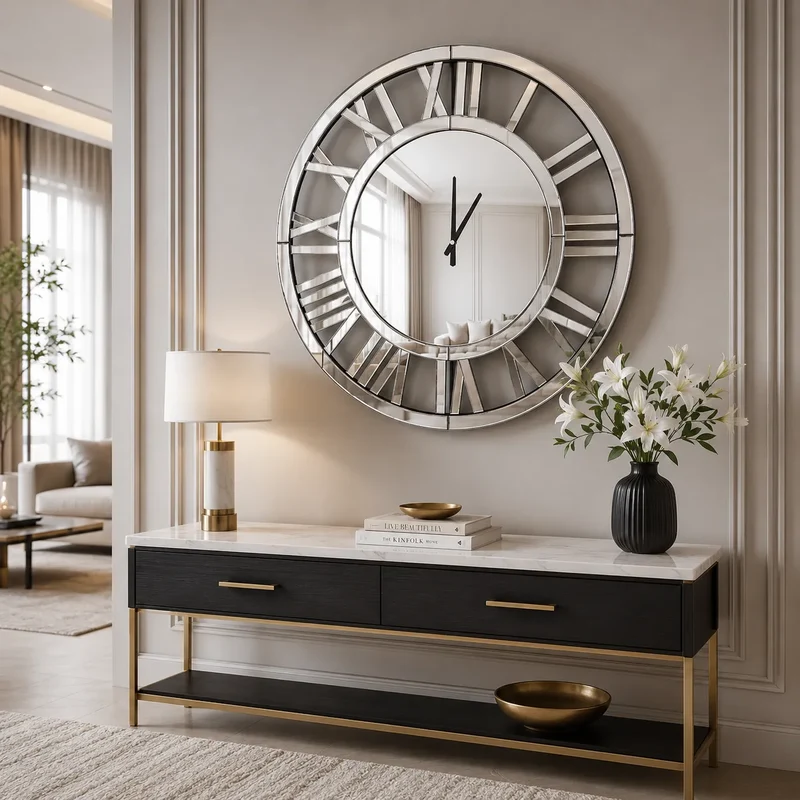 Horloge murale ronde clock
