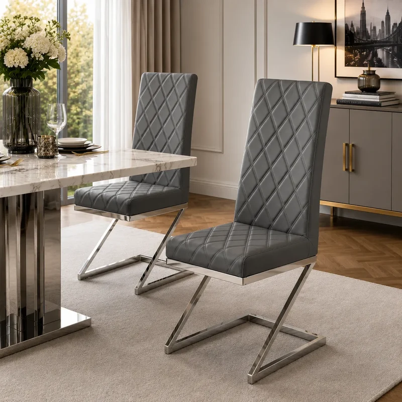 Lot De 4 - 6 Chaises Cocomat Matelassee Velours