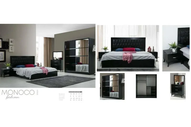 160x200 Chambre complète Swedzo Monoco