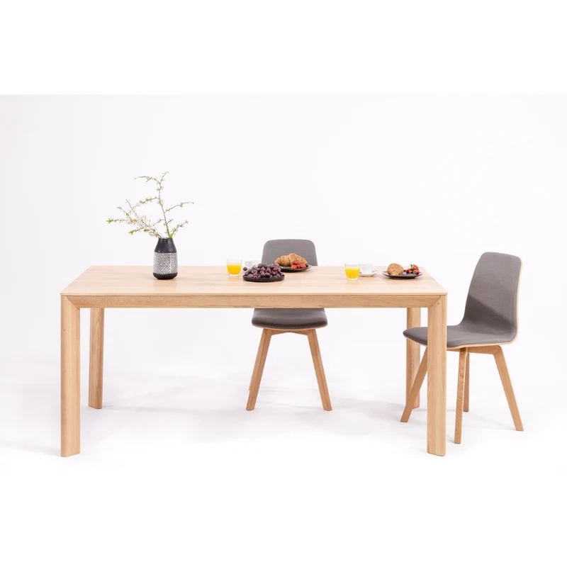Table de salle à manger fixe en chêne massif DITA | VESKOR