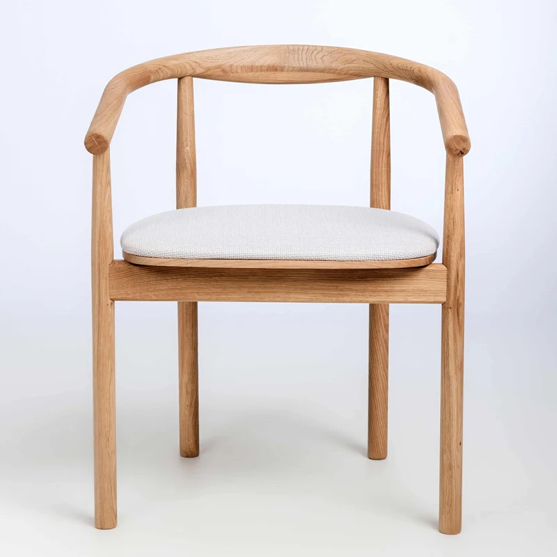 Lot de 2 ou 4 chaises en chêne massif rembourrées Lea | NordicStory