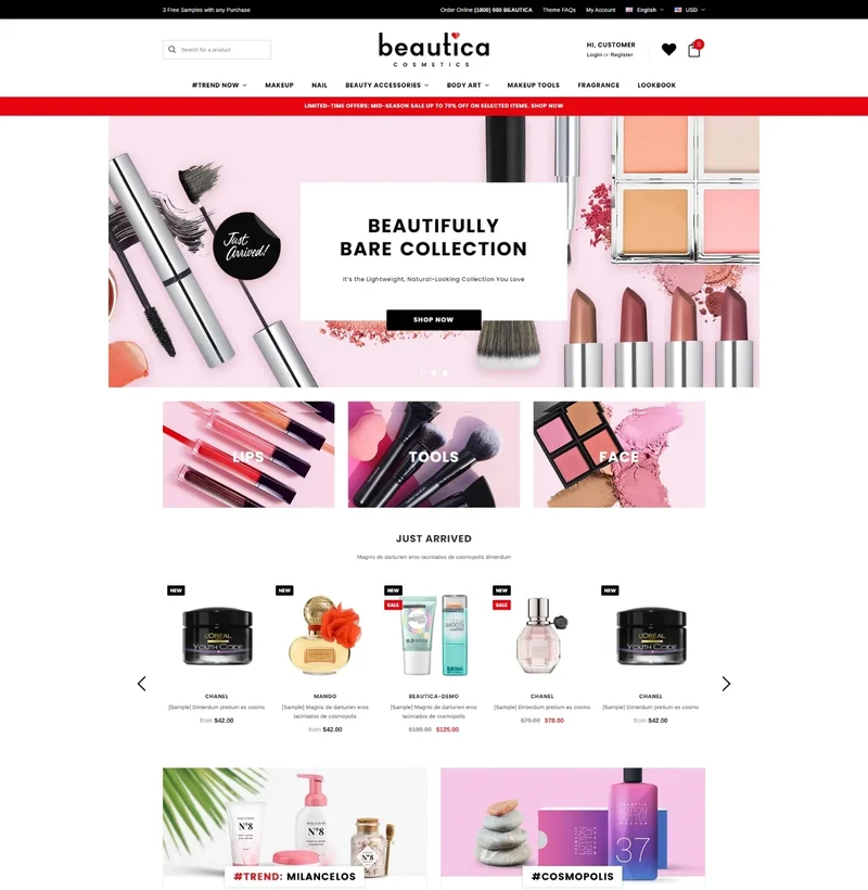 Beautica Shopify – Beauty and Cosmetic