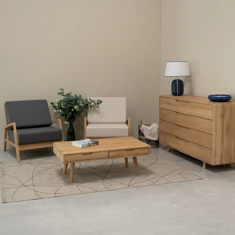 Table basse en bois massif SWEDEN | NordicStory