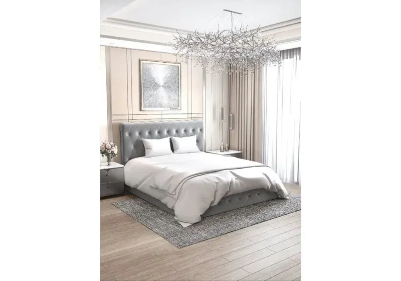 Lit Coffre Corsica En Velours 140x190