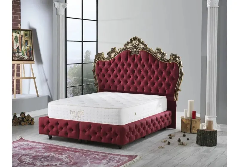 ROYAL Lit Coffre avec Ore Pied 140x190