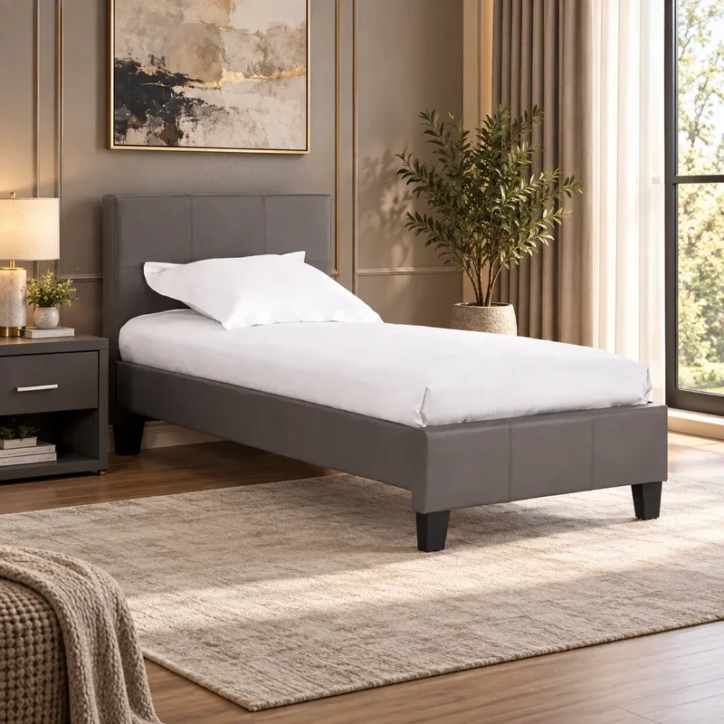 Lit Simple Melburn Similicuir 90/190