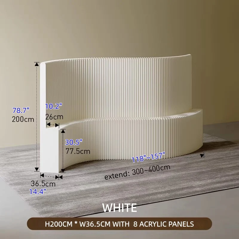 Cloison murale en papier kraft avec présentoir