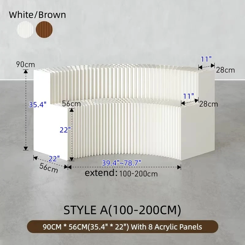 Présentoir extensible en forme de nid d'abeille pour papier kraft