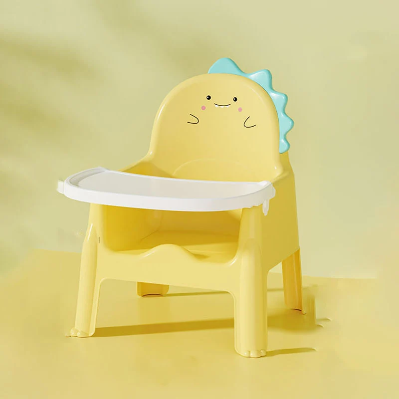 Contemporary Creative Dinosaur PP Detachable Kids Dining Chair Backrest Armrest For Dining Room