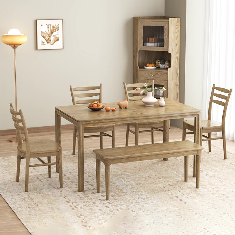 Traditional Chinese Rounded Silhouette Chair - North American Ash Wood Dining Chair For Dinning Room