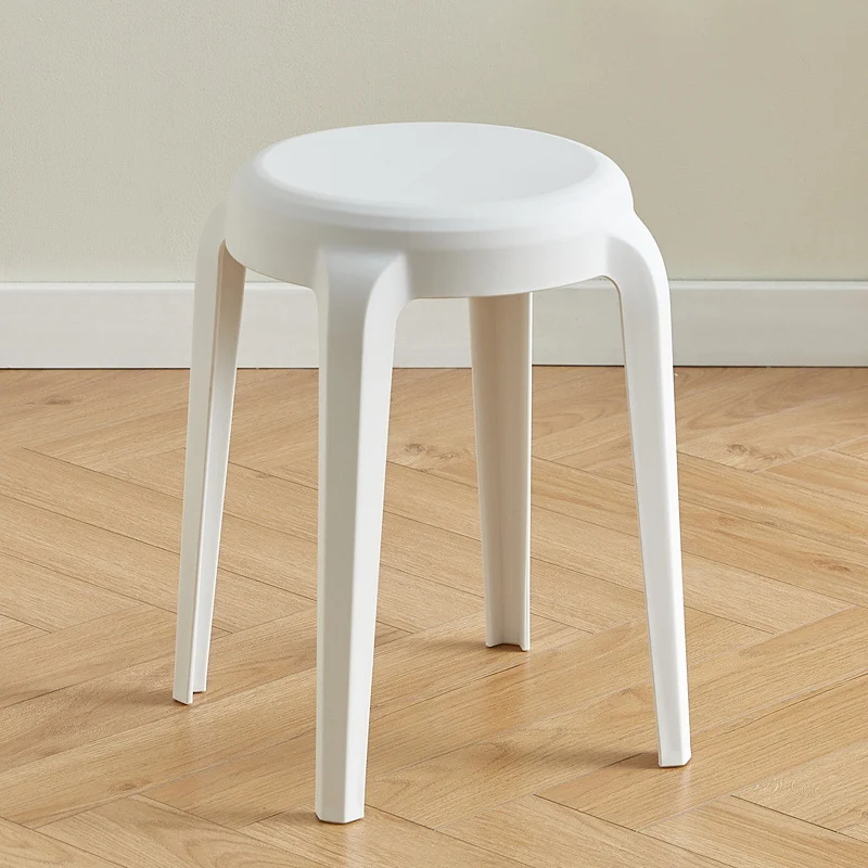 Modern Minimalist Cylindrical LHFPP Dining Chair Backless Armless For Dining Room & Kitchen